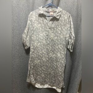 Philosophy brushed camo shift dress size Large
